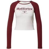 Hollister Majica bordo / bela