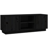Maison Chic TV omarica - TV enota - Televizijska omarica črna 110x35x40,5 cm trdna borovina, (21700920) Cene