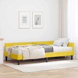  Kotni okvir postelje z matrico Drugo 2 pcs Rumena Žamet, (5000123319) | Shoptok.si