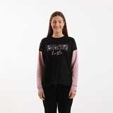 Lotto Ženski duks Fiore cb crewneck, Crni Cene