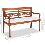 vidaXL 4-dijelni vrtni lounge set od masivne tikovine s jastucima | shoptok.hr