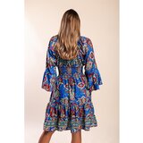 Fenzy Mini Haljina S Uzorkom, Kraljevsko Plava | shoptok.hr