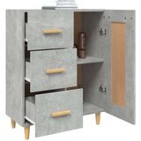  Komoda betonsko siva 69,5x34x90 cm konstruiran les, (20654656) | Shoptok.si