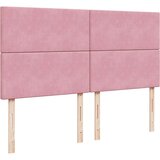  Okvir kreveta s madracima ružičasti 200x200cm baršunasti | shoptok.hr