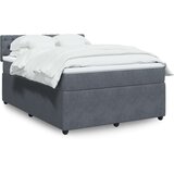  Krevet s oprugama i madracem tamnosivi 140x190 cm baršunasti | shoptok.hr