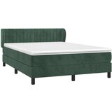  Box spring postelja z vzmetnico temno zelen 140x190 c | Shoptok.si