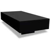 Furnova Klubska Mizica Visok Sijaj Črne Barve, (21914644) | Shoptok.si
