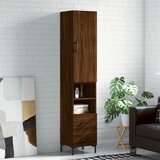 vidaXL Visoka omara rjavi hrast 34,5x34x180 cm inženirski les Cene
