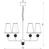  Luster na lancu GRENADA 6xE14/15W/230V bež | Eponuda.com