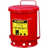 Justrite Koš za vnetljive odpadke in zaoljena čistila - FM / UL odobritve, prostornina. 34L, (21107533) | Shoptok.si