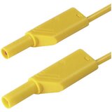 SKS Hirschmann 4 mm safety test lead\, 2x stackable plugs\, 2\,5 mm²\, 50 cm, (20423313) Cene