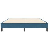  posteljni okvir brez vzmetnice temno modra 140x210 cm žamet, (21829010) | Shoptok.si