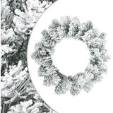 Božićni vijenac Bijela Ø 30 cm PVC | shoptok.hr