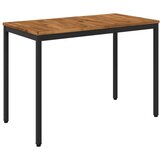 vidaXL Stol za večeru u vrtu Prirodna i crna 108 5 x 55 x 75 cm - Prirodna i crna 108 5 x 55 x 75 cm | shoptok.hr