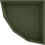  Kutni Sadič Maslinovo zelena 60 x 60 x 35 cm Čelik | shoptok.hr