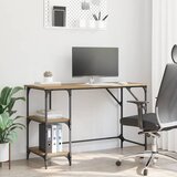 vidaXL Miza Umetni hrast 120 x 50 x 75 cm Konstruiran les Cene