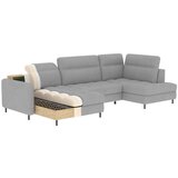 ELTAP Bež žametna raztegljiva/s prostorom za shranjevanje kotna sedežna garnitura (levi kot/v obliki črke "U") Berrto – | Shoptok.si