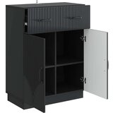  Strani šal s predalom Črna 66 x 34,5 x 87 cm Inženirski les, (5000217472) | Shoptok.si