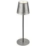 BRILO KIKI LED punjiva dodirna stona lampa, LED/2,6W/5V, IP44, 2600 mAh, srebrna Cene