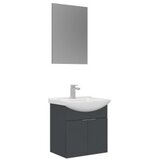 Hanah home Kupatilski ormarić sa umivaonikom i ogledalom (2 komada) Purus 55 316 | Eponuda.com