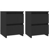 The Living Store Nočne omarice 2 kosa črne 30x30x40 cm iverna plošča - Omarica Za Ob Posteljo, (21420912) | Shoptok.si
