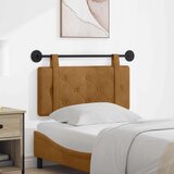  Držeće uzglavlje Zidne Smeđa 90 x 55 x 5 cm Baršun - Smeđa 80 cm bez LED | shoptok.hr