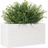  Vrtna sadilica bijela 90x40x45,5 cm od masivne borovine | shoptok.hr