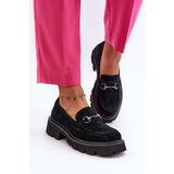 VINCEZA Massive Women's Suede Moccasins Black Neloria | shoptok.hr