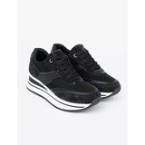 Shelvt Modern black sneakers with shimmering inserts | Shoptok.si