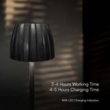  LED prigušiva punjiva stolna lampa LED/2,7W/5V 3000-6000K 1800 mAh crna | Eponuda.com