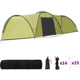 The Living Store Šotor za kampiranje iglu 650x240x190 cm za 8 oseb zelen - Šotor Za Kampiranje, (21487711) | Shoptok.si