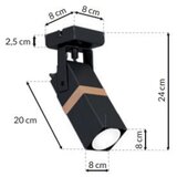  Reflektor VIDAR 1xGU10/25W/230V crna | Eponuda.com