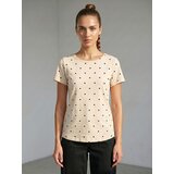Sinsay Pamučna majica s točkicama | shoptok.hr