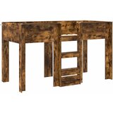  Krevet na kat za djecu s pohranom Dimljeni hrast 75 x 190 cm | shoptok.hr