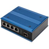 Digitus 4 port Gigabit Ethernet network PoE switch, industrial, unmanaged, 1 SFP uplink | shoptok.hr