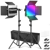 Neewer 660PRO II 2×50 Watt RGB LED komplet za kontinuirano svjetlo uključujući stativ | Eponuda.ba