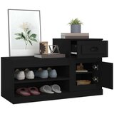  omarica za čevlje črna 100x42x60 cm inženirski les | Shoptok.si