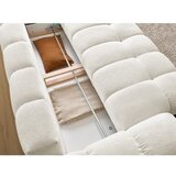 Bobochic Paris Bela sedežna garnitura iz šenilje 278 cm Everest – | Shoptok.si