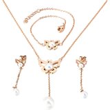 IZMAEL Komplet FA-15092 - Zlata / Roza | Shoptok.si
