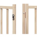  Vrata za pse s vratašcima 9 panela sklopiva 450 cm drvo topole | shoptok.hr