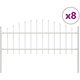  Ograda za vrt s lukom - Bijela 13 6x0 75 m - Čelik | shoptok.hr