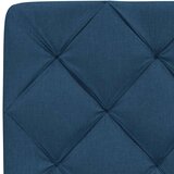  Postelja z vzmetnico modra 140x190 cm blago, (21829681) | Shoptok.si