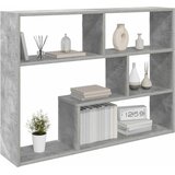  Zidna polica Zidna montaža Betonska siva 95 x 20 x 69 5 cm - Betonska siva | shoptok.hr