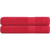 vidaXL Ručnici za saunu 2 kom crveni 80x200 cm 360 gsm 100 % pamuk | shoptok.hr