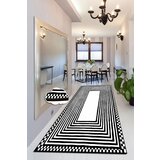 Conceptum Hypnose tepih Colm, 80x300cm, Crno-beli Cene