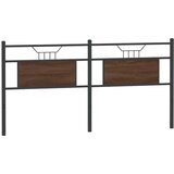  Posteljno vzglavje rjavi hrast 180 cm inženirski les in jeklo, (21829393) | Shoptok.si
