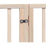  Vrata za pse s vratašcima 8 panela sklopiva 640 cm drvo topole | shoptok.hr