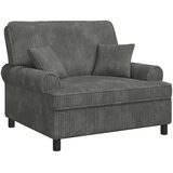  XXL fotelja s jastucima Svjetlosiva Tkanina od 1 5 linija - Svjetlosiva 85 cm | shoptok.hr