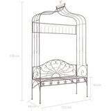  Klop 122 cm železo antično rjava | Shoptok.si