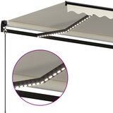 Tenda na ručno uvlačenje s LED svjetlima 400 x 350 cm krem | Eponuda.ba